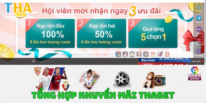 Điểm danh khuyến mãi cực hot tại nhà cái Thabet